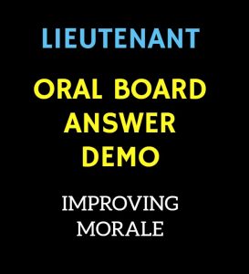 oral board morale